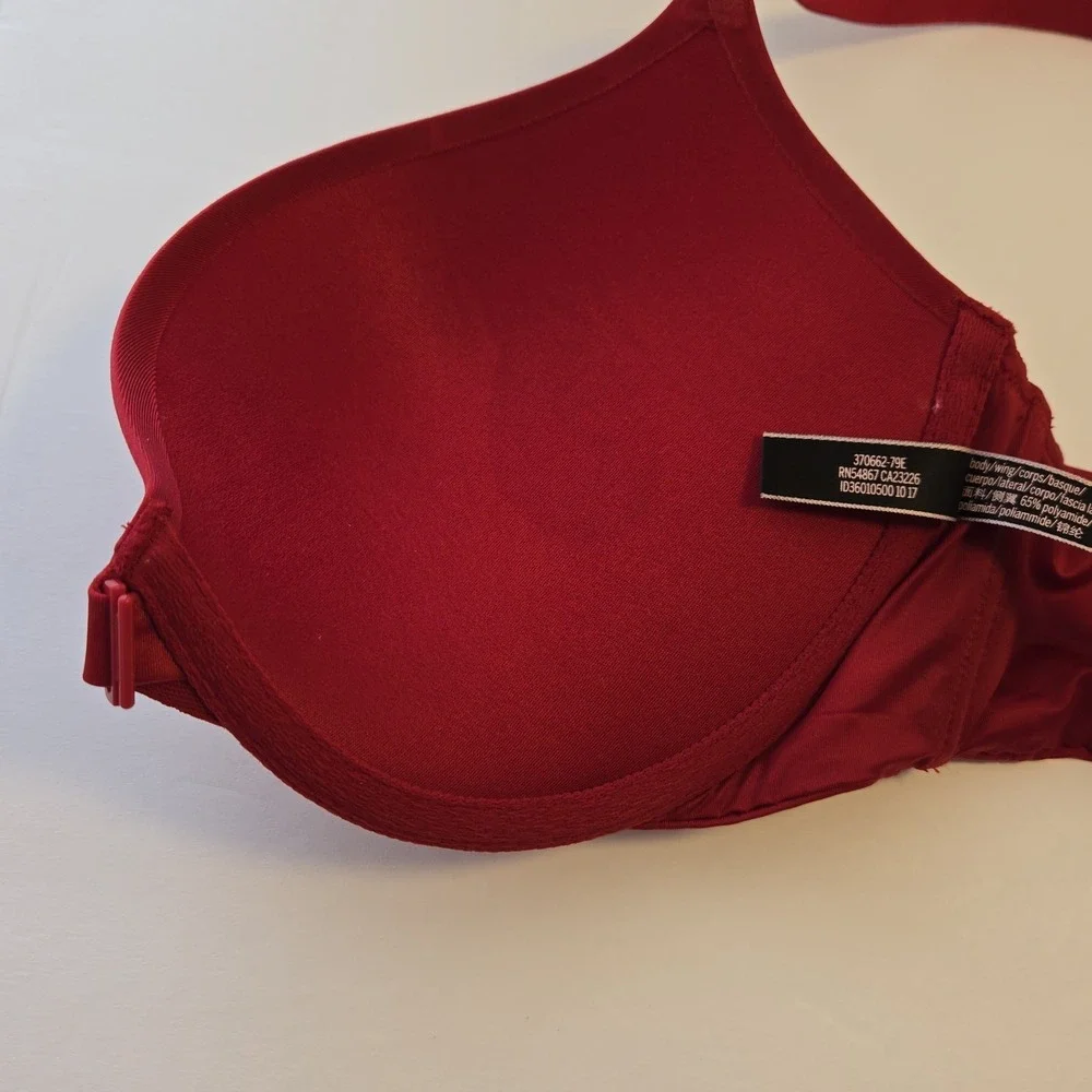 Victoria's Secret Very‎ Sexy Push Up Bra Corset Details Red Front Clasp Size 34D
